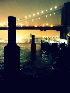 brooklyn newyork newyorkcity ciudad bigapple city night noche USA NYC bridge puente