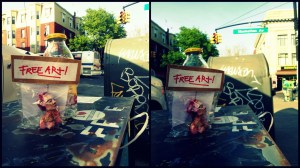 freeartfriday freeart thestreetisourgallery FAF project proyecto little sculptures women heads cabeza mujeres city ciudad freeart brooklyn USA greenpoint
