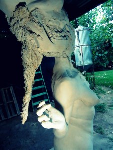 priming imprimacion lifesize woman sculpture escultura mujer tamañonatural resin resinpolyester resinapolyester skull craneo calavera