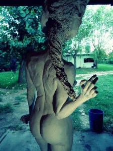 priming imprimacion lifesize woman sculpture escultura mujer tamañonatural resin resinpolyester resinapolyester skull craneo calavera