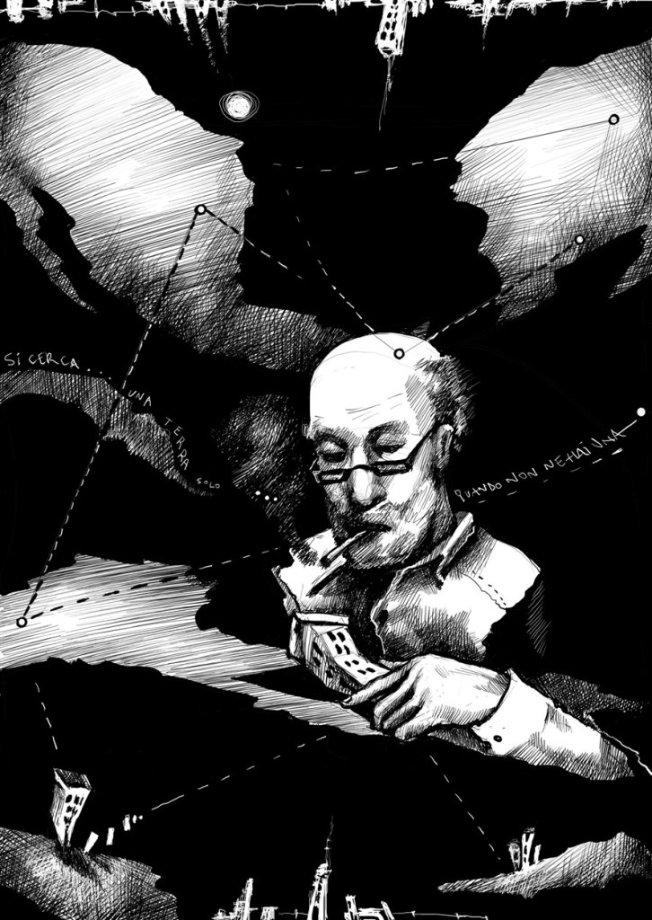 book libro illustration ilustracion dibujo draw italian writer antonionazzaro odorea olora torino turin caracas italy italia venezuela digital balckandwhite blancoynegro art arte