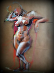 draw drawing dibujo art arte sketch softpastel pasteltiza papel paper model modelo modelovivo