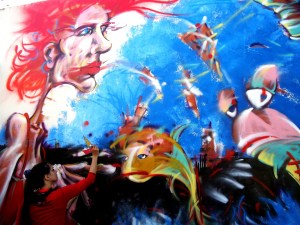 mural muralpainting wall wallpainting street streetart urban urbanart streetphotography thestreetisourgallery art arte artist artista mujer woman